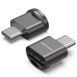 Vention CLMH0 Lector de tarjetas MicroSD USB 2.0 Tipo-C Gris